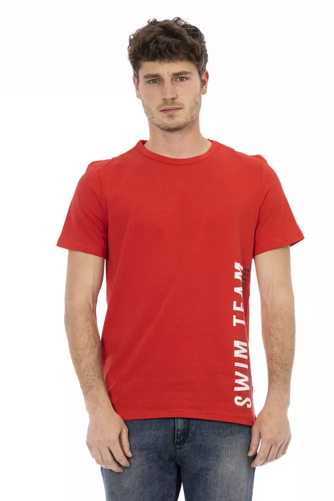 Rotes Baumwoll-T-Shirt