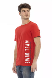 Rotes Baumwoll-T-Shirt