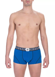 Blue Cotton Men Underwear Trunk