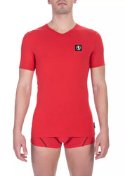 T-shirt en coton rouge