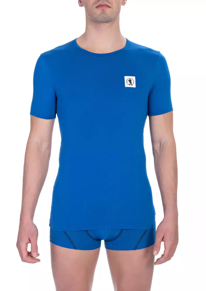 T-shirt en coton bleu