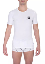 White Cotton Men's T-Shirt