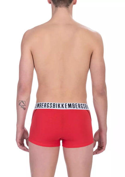 Red Cotton Men Underwear Trunk