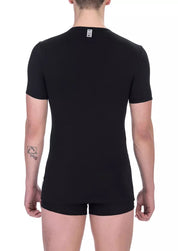 T-shirt en coton noir