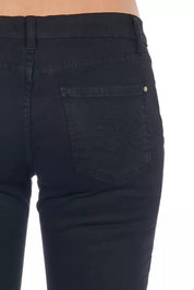 Black Cotton Women's Jeans