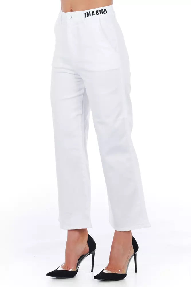 Jean et pantalon en coton blanc