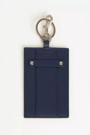 Blue Leather Men Keychain