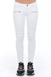 White Cotton Women Jeans