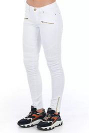 White Cotton Women Jeans