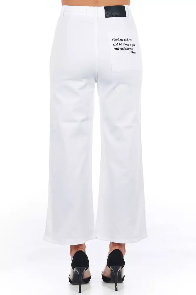 Jean et pantalon en coton blanc