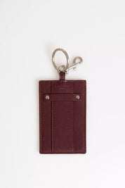 Brown Leather Men Keychain