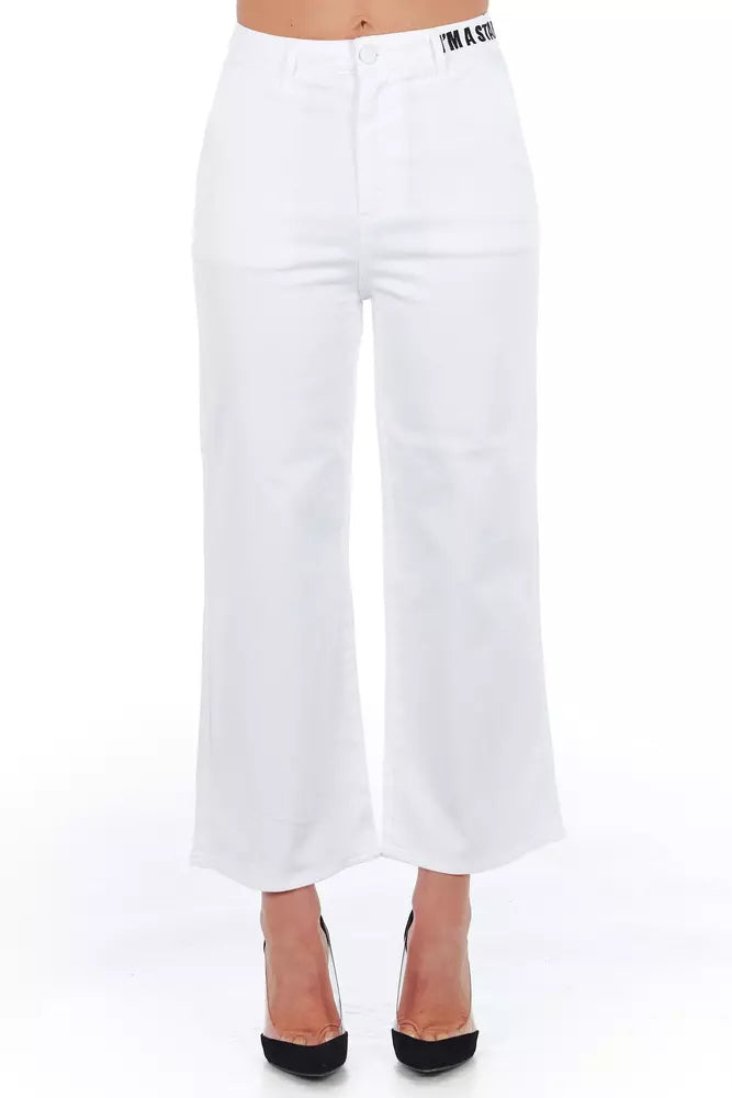 Jean et pantalon en coton blanc