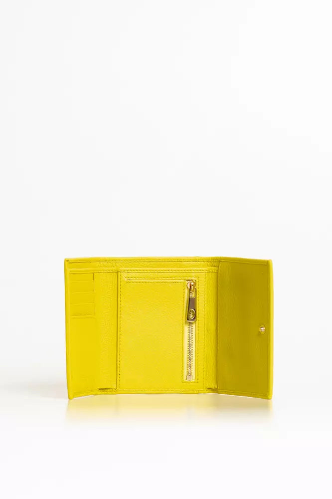 Yellow Leather Women Wallet