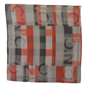 Foulard châle rouge gris