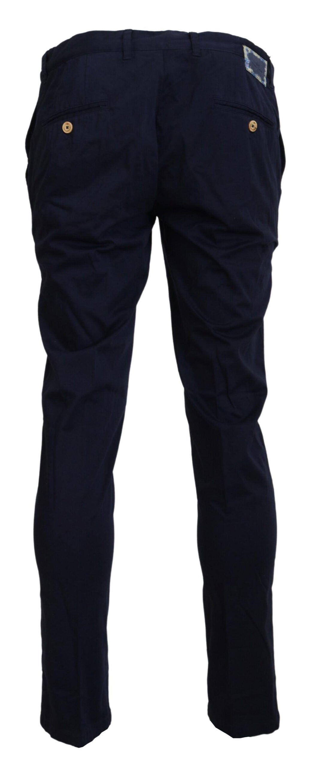 Dunkelblaue Skinny-Herrenhose aus Baumwolle