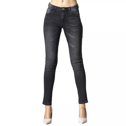 Black Cotton Women Jeans