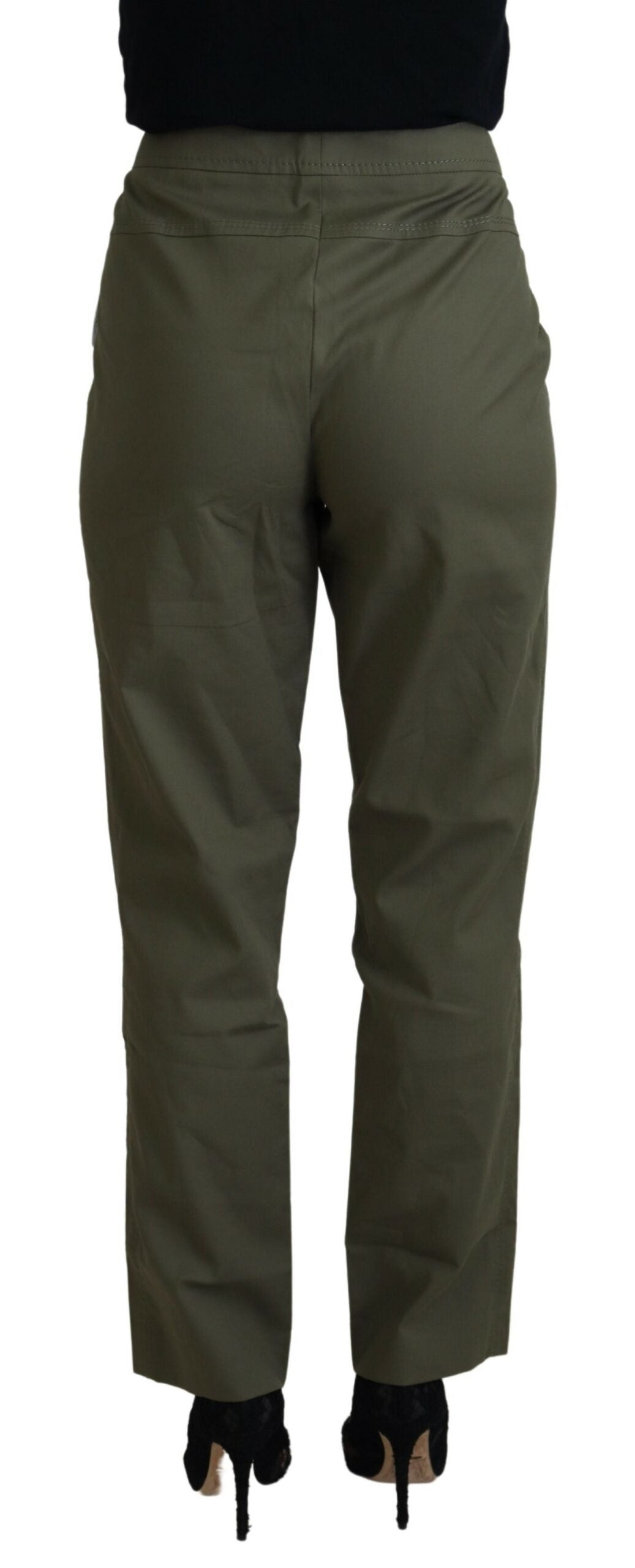 Elegant Tapered Green Pants - Chic Everyday Wear