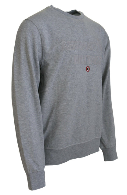 Grauer Herren-Pullover-Sweatshirt-Pullover