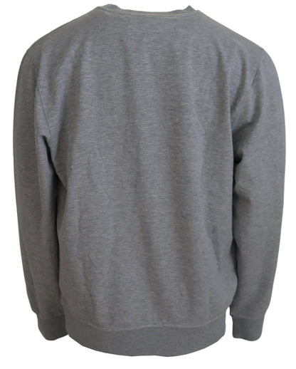 Grauer Herren-Pullover-Sweatshirt-Pullover