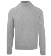 Gray Wool Men Turtleneck Sweater