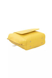 Yellow Polyurethane Women Crossbody Bag