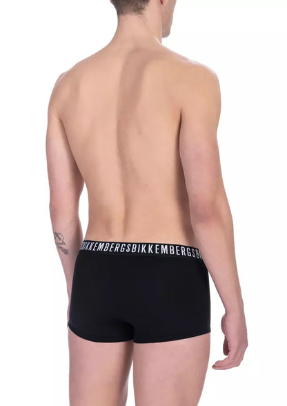 Black Cotton Men Trunk