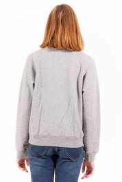 Gray Cotton Women Sweater