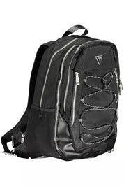 Black Polyamide Men Backpack