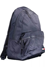 Blue Polyester Men Backpack