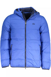 Elite Blue Jacket with Detachable Hood