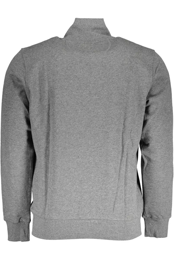 Gray Cotton Men Sweater