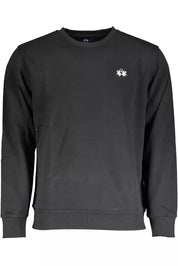 Black Cotton Men Sweater