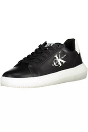 Black Leather Men Sneaker