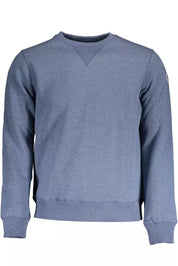 Blue Cotton Men Sweater