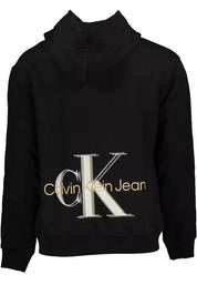 Black Cotton Men Sweatshirt