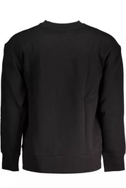 Black Cotton Men Sweater