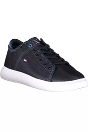 Blue Polyester Men Sneaker