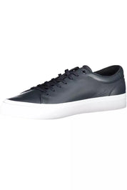 Blue Leather Men Sneaker