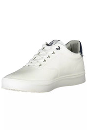 White Polyester Men Sneaker