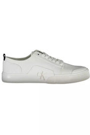 White Cotton Men Sneaker