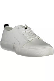 White Cotton Men Sneaker