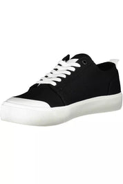 Black Cotton Men Sneaker