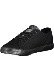 Black Cotton Men Sneaker