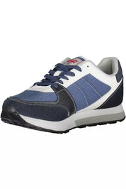 Blue Eco Leather Men Sneaker