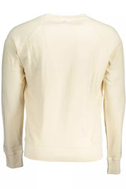 Beige Cotton Men Sweater