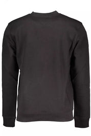 Black Cotton Men Sweater