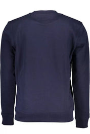 Blue Cotton Men Sweater