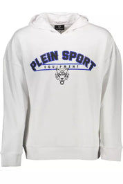 White Cotton Men Sweatshirt