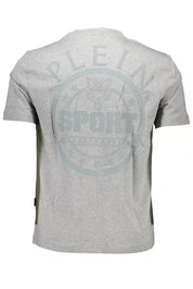 Gray Cotton Men T-Shirt