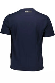 Blue Cotton Men T-Shirt